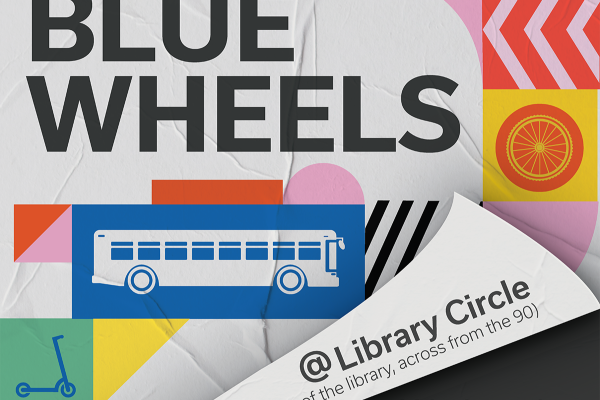 Big Blue Wheels Graphic