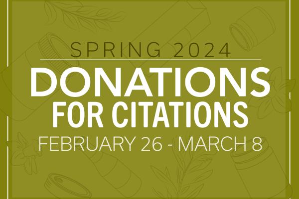 Donations for Citations