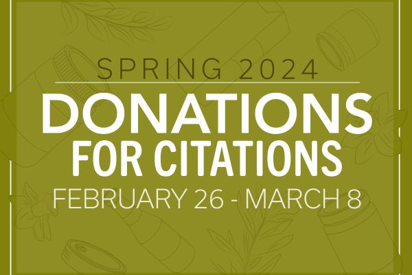 Donations for Citations