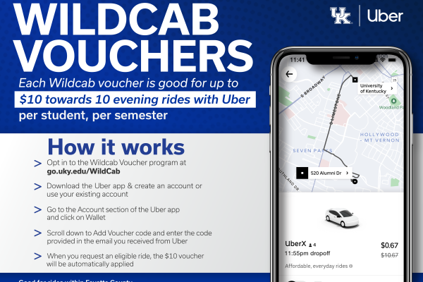 Wildcab Voucher Expansion - $10 towards 10 evening rides 