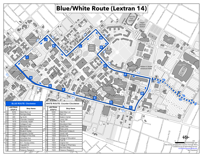 Blue & White Routes | Transportation Services