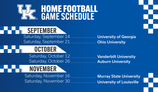 Updated Gameday Schedule