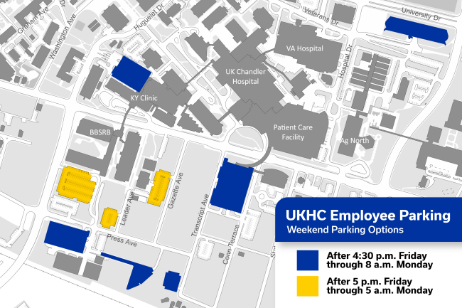 UKHC Employee Parking on the Weekends