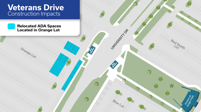 Orange Lot ADA Spaces