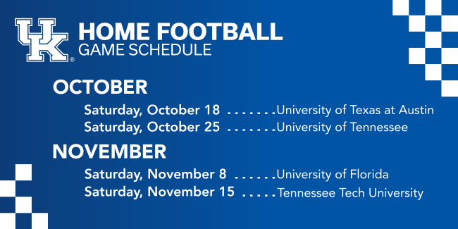 Home Football Game Schedule