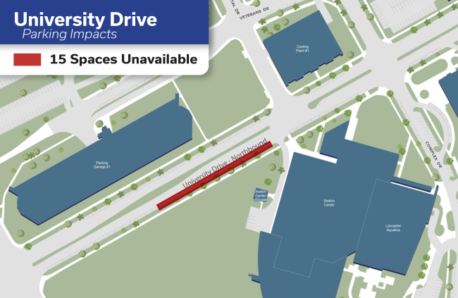 University Drive Map of Work Location