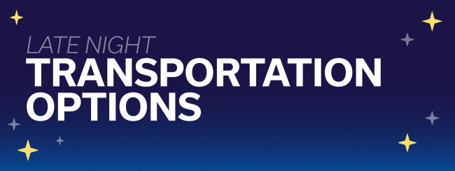 Late Night Transportation Graphic