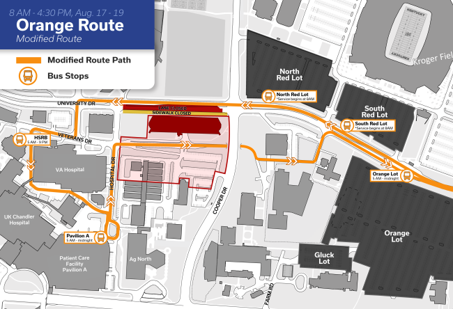 Orange Route Detour