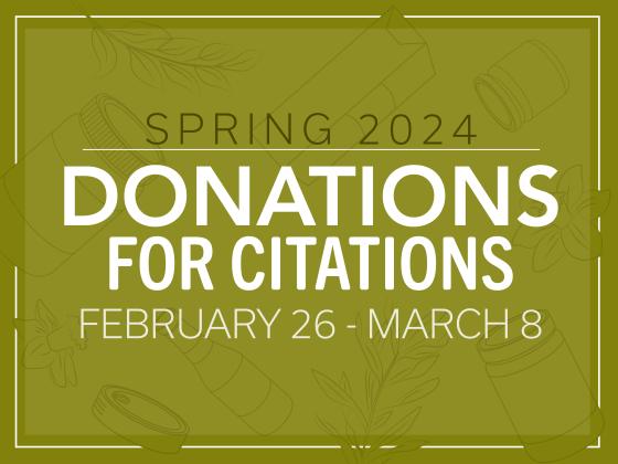 Donations for Citations
