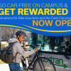 Go car-free on campus & get rewarded