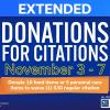 Donations for Citations Extended